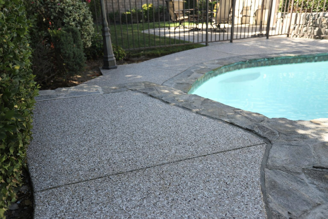 Concrete pool decks