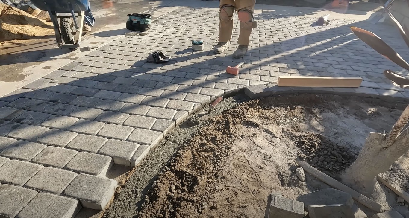 Concrete walkway and paver installation in Novato, CA